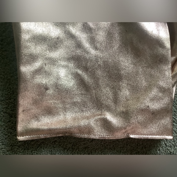 Anthropologie Rose Gold Leather Tote - Picture 3 of 7